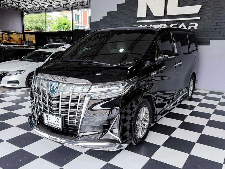 รถ Toyota Alphard 2.5 Hybrid G F-Package E-Four 4WD สี ดำ