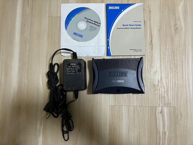 โมเด็ม adsl billion model bipac 5210s