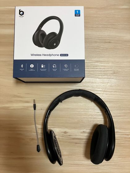 หูฟัง ไร้สาย Blue Box Headphone with Mic Wireless BB002 - Black