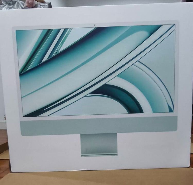 Apple แมค โอเอส 8 กิกะไบต์ ใช่ เครื่องใหม่ยังไม่แกะกล่อง iMac M3 24-inch 2024 Ram8GB SSD256GB Green