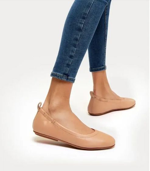 รองเท้าส้นแบน หนังแท้ UK 4.5 | EU 37 1/3 | US 6 น้ำตาล รองเท้าคัทชู Fitflop size 37 สวยมาก