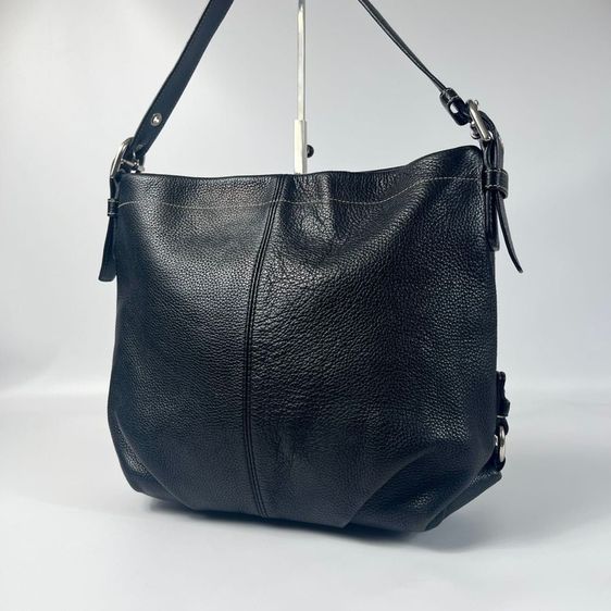 COACH F15064 Black Hobo Leather Shoulder Bag รูปที่ 8