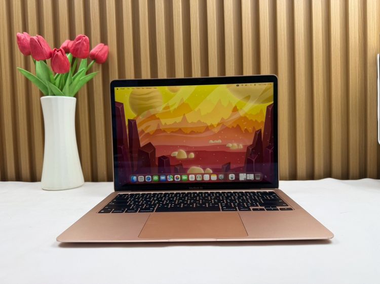 Apple แมค โอเอส 16 กิกะไบต์ อื่นๆ ไม่ใช่ MacBook Air 13-inch M1 2020 Ram16GB SSD256GB Gold 