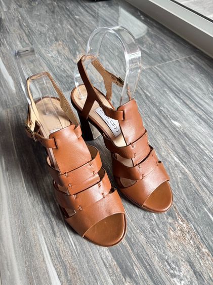 อื่นๆ รองเท้าส้นสูง หนังแท้ UK 5 | EU 38 | US 6.5 น้ำตาล Jimmy Choo Heels