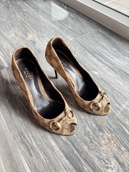 อื่นๆ รองเท้าส้นสูง ผ้าใบ UK 3.5 | EU 36 | US 5 น้ำตาล Gucci Heels
