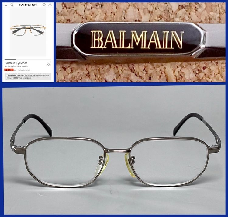 🔴กรอบแว่น BALMAIN ของแท้ TITANIUM แบรนด์เนมหรูราคาแพง