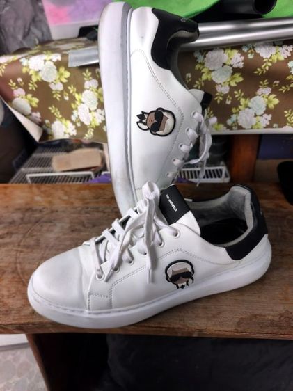 อื่นๆ รองเท้าหนังทั่วไป หนังสังเคราะห์ UK 11 | EU 46 | US 11.5 ขาว รองเท้าผู้ชาย Karl lagerfeld
