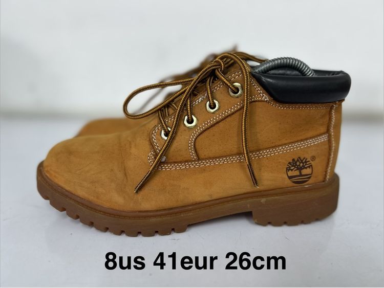 รองเท้าบู๊ท หนังแท้ UK 7.5 | EU 41 1/3 | US 8 น้ำตาล รองเท้า timberland