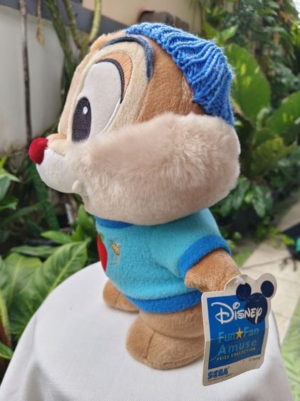 ตุ๊กตาเดล Disney Dale (Chip & Dale) ใส่หมวกไหมพรม SEGA แท้ญี่ปุ่น 29 ซม. | AOMY select รูปที่ 2