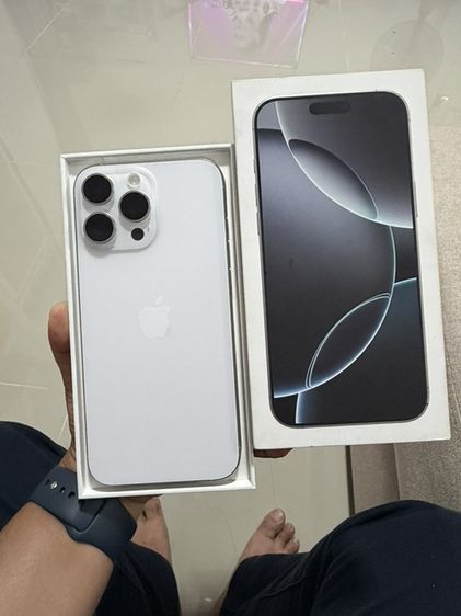 iPhone 16 pro max 256 gb white titanium ครบกล่อง
