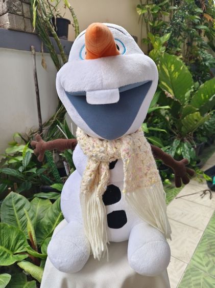 ตุ๊กตาโอลาฟ Disney Frozen ใส่ผ้าพันคอไหมพรม ตัวใหญ่บิ๊ก 50 ซม. แท้ดิสนีย์ | AOMY select