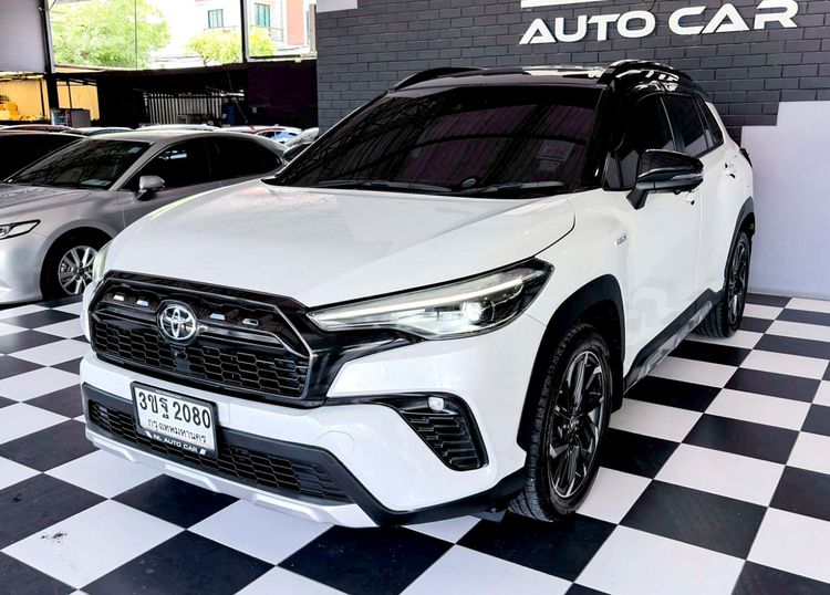 รถ Toyota Corolla Cross 1.8 HEV GR Sport สี ขาว
