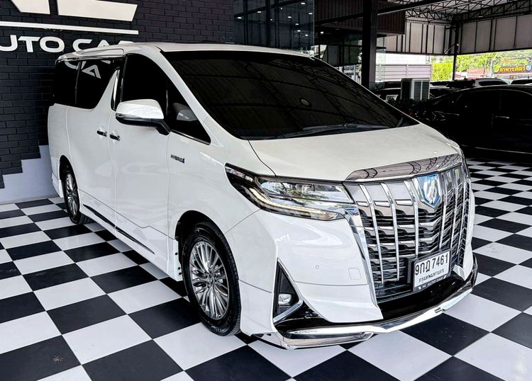 Toyota Alphard 2019 2.5 Hybrid Utility-car ไฮบริด เกียร์อัตโนมัติ ขาว รูปที่ 2