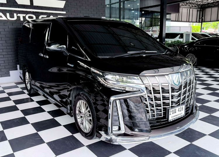 Toyota Alphard 2021 2.5 HV SR C-Package 4WD Utility-car ไฮบริด เกียร์อัตโนมัติ ดำ รูปที่ 2