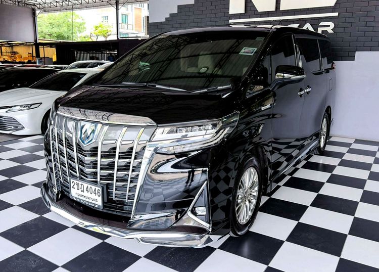 รถ Toyota Alphard 2.5 HV G F-Package 4WD สี ดำ