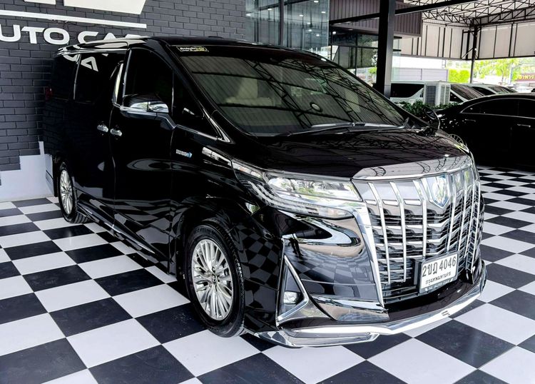 Toyota Alphard 2021 2.5 HV G F-Package 4WD Utility-car ไฮบริด เกียร์อัตโนมัติ ดำ รูปที่ 2