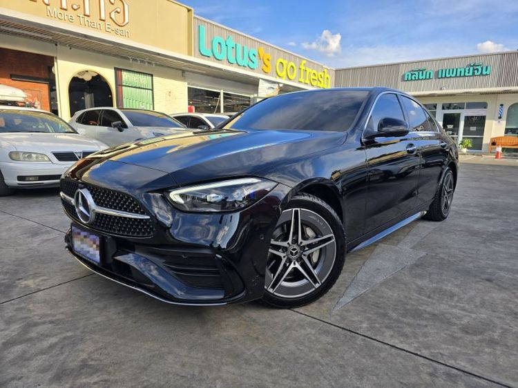 Mercedes-Benz C-Class 2023 C350 Sedan ปลั๊กอินไฮบริด (PHEV) ไม่ติดแก๊ส เกียร์อัตโนมัติ ดำ รูปที่ 2