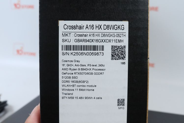 MSI Crosshair A16 HX Ryzen 9 8940HX.RTX5070 RAM16.512GB  รูปที่ 15