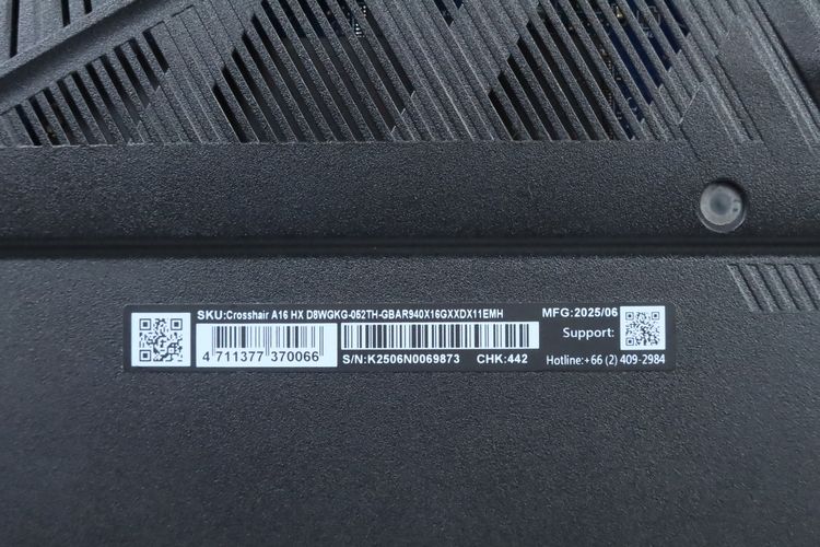MSI Crosshair A16 HX Ryzen 9 8940HX.RTX5070 RAM16.512GB  รูปที่ 13