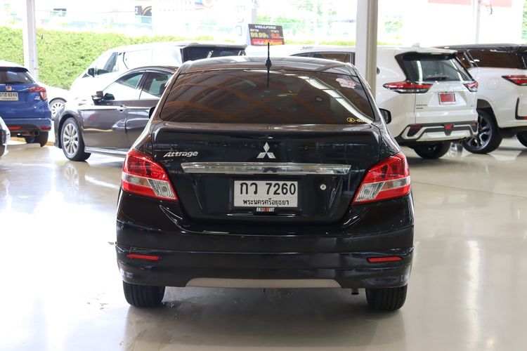 Mitsubishi Attrage 2019 1.2 GLX Sedan เบนซิน ไม่ติดแก๊ส เกียร์อัตโนมัติ ดำ รูปที่ 4