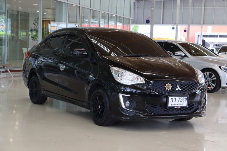 Mitsubishi Attrage 2019 1.2 GLX Sedan เบนซิน ไม่ติดแก๊ส เกียร์อัตโนมัติ ดำ รูปที่ 2