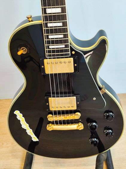 ขายกีต้าร์ไฟฟ้า Burny les Paul custom สีดำ รูปที่ 4