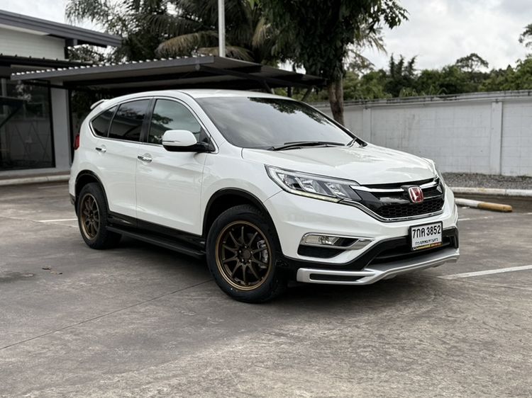 Honda CR-V 2015 2.0 E 4WD Sedan เบนซิน ไม่ติดแก๊ส เกียร์อัตโนมัติ ขาว