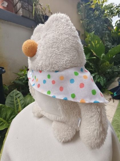 ตุ๊กตา Fuwarii ญี่ปุ่นแท้ หน้าสไมล์จมูกส้ม ใส่ผ้าพันคอลายจุด 28 ซม. | AOMY select รูปที่ 2