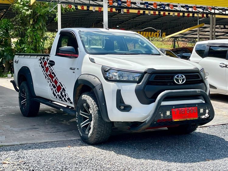 Toyota Hilux Revo 2021 2.8 Entry 4Wd Pickup ดีเซล ไม่ติดแก๊ส เกียร์ธรรมดา ขาว รูปที่ 3
