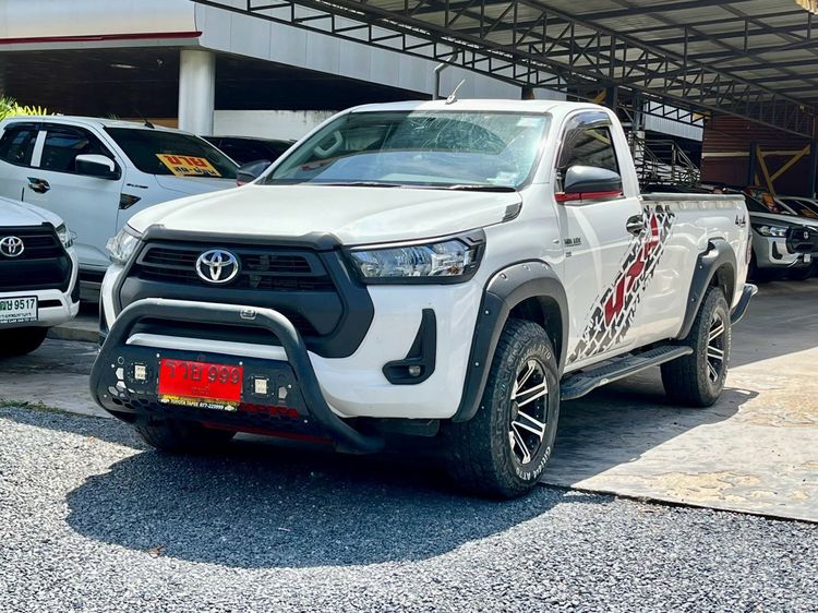 Toyota Hilux Revo 2021 2.8 Entry 4Wd Pickup ดีเซล ไม่ติดแก๊ส เกียร์ธรรมดา ขาว