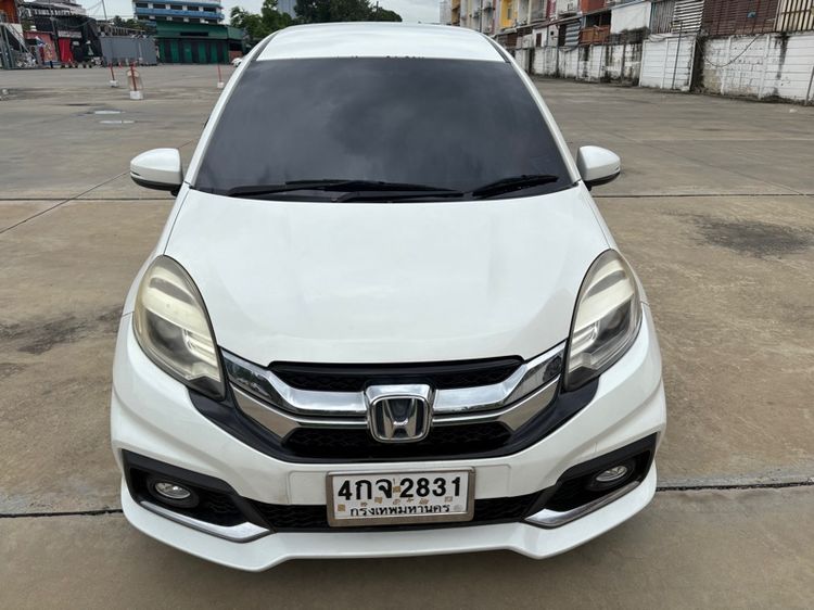 Honda Mobilio 2014 1.5 RS Sedan เบนซิน ไม่ติดแก๊ส เกียร์อัตโนมัติ ขาว รูปที่ 2