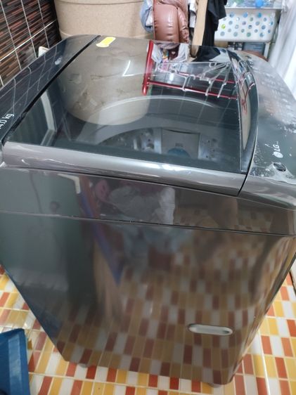 เครื่องซักผ้า LG Smart Inverter 14 kg (รุ่น T2314VS2B) ฝากระจก สีดำ มอเตอร์เงียบ ประหยัดไฟ ซักผ้านวมได้ สภาพดี พร้อมใช้งาน นัดดูของจริงได้ รูปที่ 3