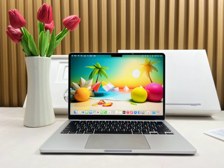 แมค โอเอส 16 กิกะไบต์ อื่นๆ ไม่ใช่ MacBook Air 13-inch M5 Ram16GB SSD512GB Silver Apple Care 08 August 2027 • 62565