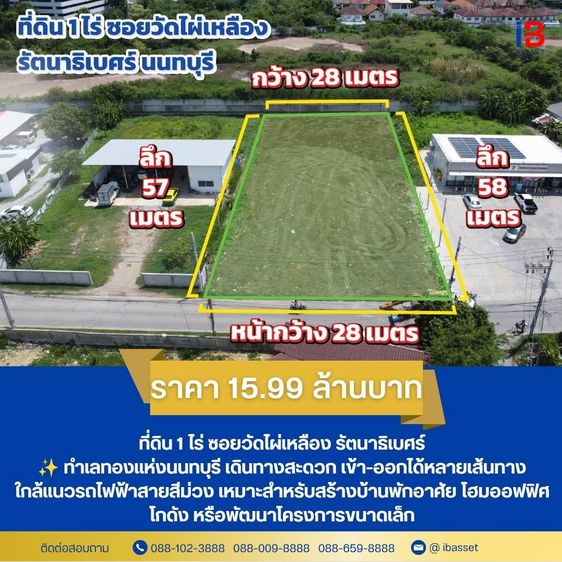 ที่ดินทำเลทอง รัตนาธิเบศร์–บางบัวทอง