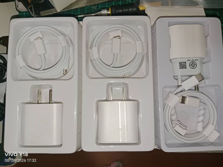 ชุดหัวชาร์จเร็ว PD 20W พร้อมสาย C to C,C to Lightning ชาร์จไว ปลอดภัย รูปที่ 9