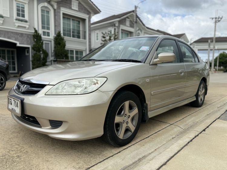 Honda Civic 2005 1.7 VTi Sedan เบนซิน ไม่ติดแก๊ส เกียร์อัตโนมัติ บรอนซ์ทอง รูปที่ 3