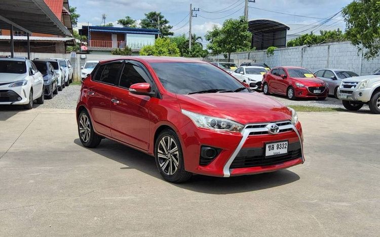 Toyota Yaris 2014 1.2 G Sedan เบนซิน ไม่ติดแก๊ส เกียร์อัตโนมัติ แดง รูปที่ 3