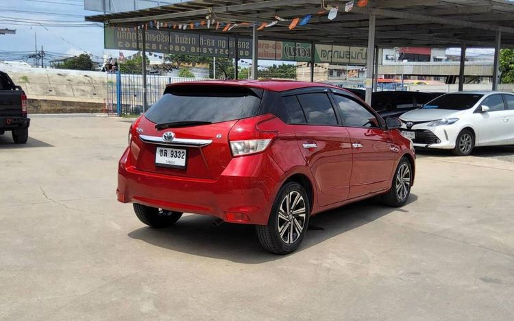 Toyota Yaris 2014 1.2 G Sedan เบนซิน ไม่ติดแก๊ส เกียร์อัตโนมัติ แดง รูปที่ 4