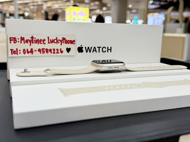 สแตนเลส เงิน สุขภาพแบต 100 เครื่องสวยไม่มีตำหนิApple Watch SE3 40mm GPS สีStarlight