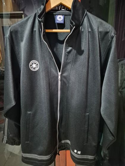 เสื้อวอร์มแขนยาวสีดำ Converse รูปที่ 3