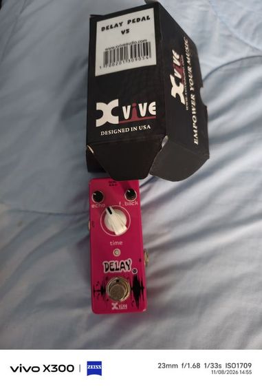 Xvive delay สภาพเหมือนใหม่พร้อมกล่อง ไม่มี adapter ใช้งานปกติ ขาย 750 บาทรวมส่งครับ
