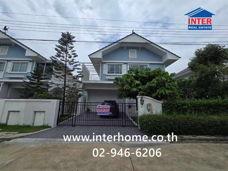 บ้านเดี่ยว 2 ชั้น 53.4 ตร.ว. หมู่บ้านเพอร์เฟคเพลส รามอินทรา-วงแหวน ซอย01กาญจนาภิเษก5 ถนนคู่ขนานวงแหวนกาญจนาภิเษก ถนนรามอินทรา เขตคลองสามวา 