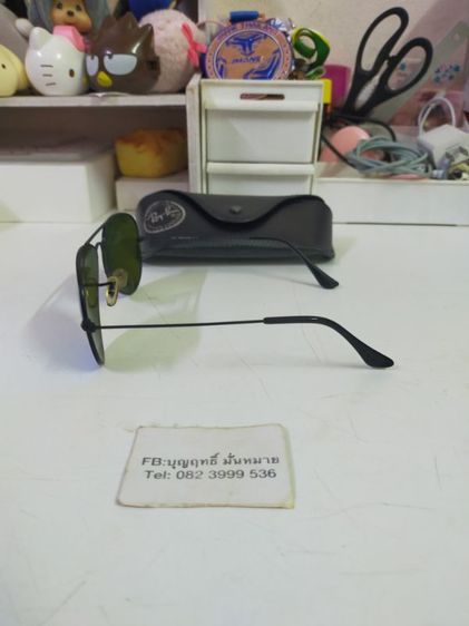 แว่นกันแดด RayBan ของแท้made in italy RB3025 AVIATOR LARGE METAL 002/19 ขนาด 58 14 สภาพดี เลนส์สวย พร้อม กล่อง รูปที่ 5