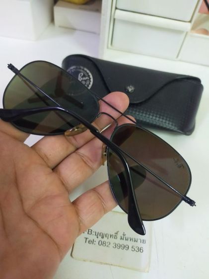 แว่นกันแดด RayBan ของแท้made in italy RB3025 AVIATOR LARGE METAL 002/19 ขนาด 58 14 สภาพดี เลนส์สวย พร้อม กล่อง รูปที่ 7