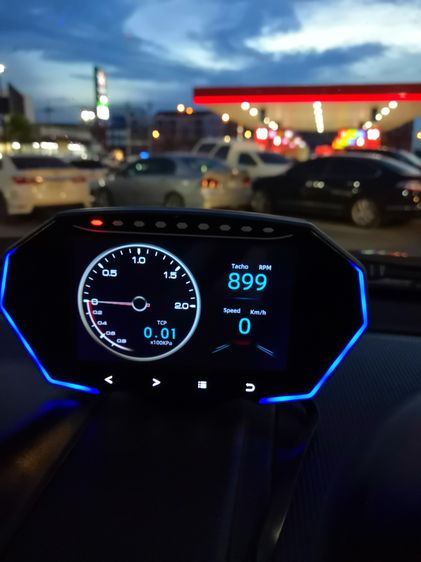 HUD ดิจิตอลสมาร์ท LCD Gauge OBD2 + GPS + Slope OBD F11 รูปที่ 5