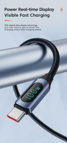 ขายยกล็อต Toocki สายชาร์จ Type-C 100W PD 60 เส้น ของใหม่ เส้นละ 98 บาท รูปที่ 13