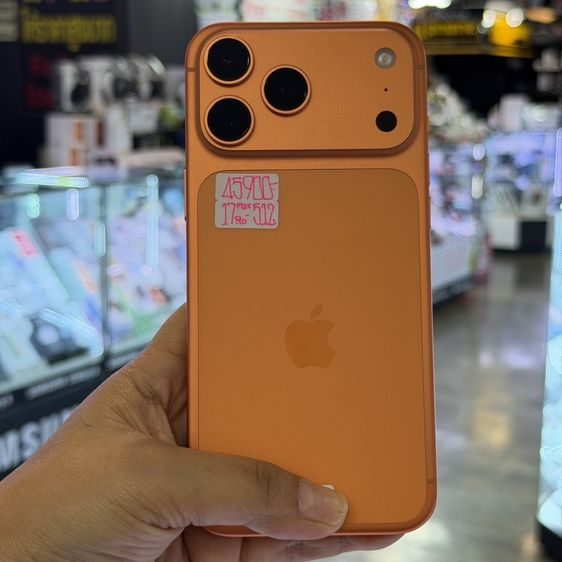 iPhone17 Pro Max 512GB สีส้ม เครื่องศูนย์ สภาพสวยมากๆ สุขภาพแบต100%(รอบชาร์จ1) ประกันศูนย์ยาวๆถึง31/07/70 🔥🔥 รูปที่ 3