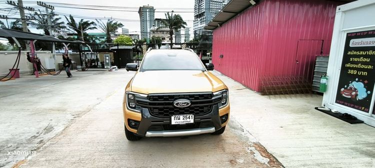 Ford Ranger 2022 2.0 Bi-Turbo Hi-Rider Wildtrak Pickup ดีเซล ไม่ติดแก๊ส เกียร์อัตโนมัติ ส้ม รูปที่ 2