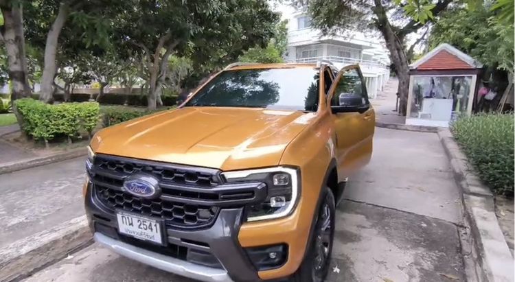 Ford Ranger 2022 2.0 Bi-Turbo Hi-Rider Wildtrak Pickup ดีเซล ไม่ติดแก๊ส เกียร์อัตโนมัติ ส้ม