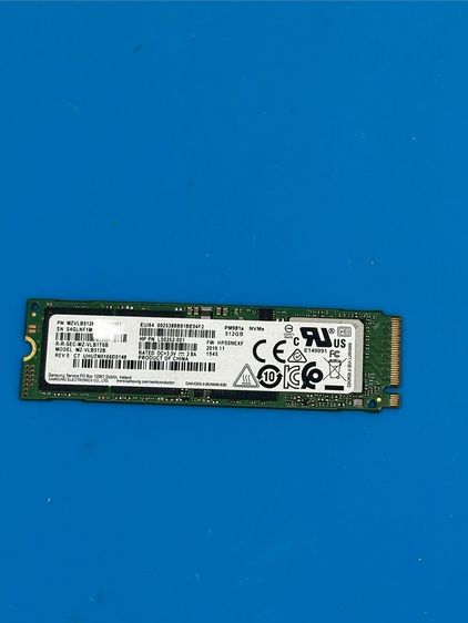 ที่เก็บข้อมูลและเมมโมรี่การ์ด SDD M2 NvMe 2280 มือสอง ความจุ 512GB  /Samsung PM981a 512GB NVMe SSD: เอสเอสดีแบบ M.2 NVMe